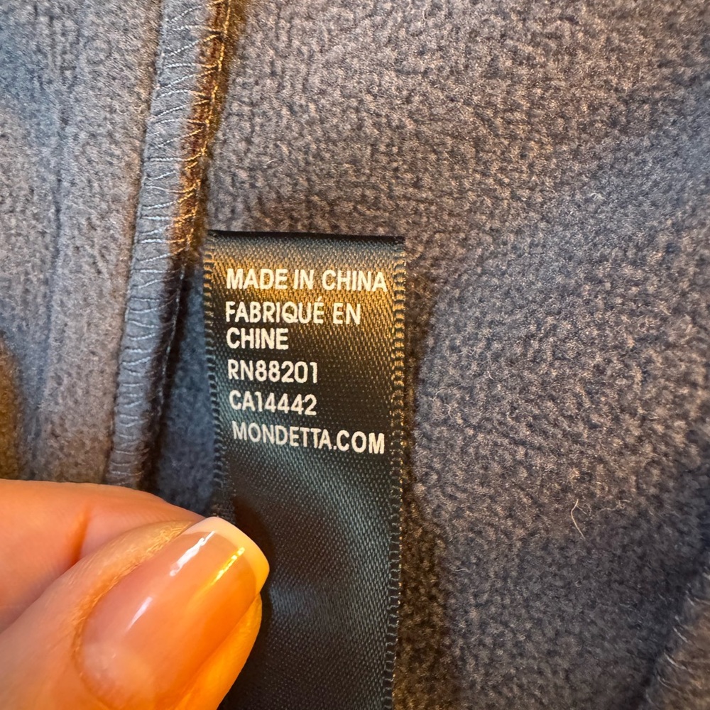 Mondetta Purple and Gray Waterproof Coat with Full-Length Zipper - Picture 7 of 9